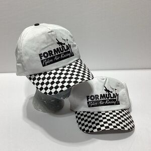 Formula 1 Pylon Air Racing Snapback Hat Pylon Air Race Black And White Hats